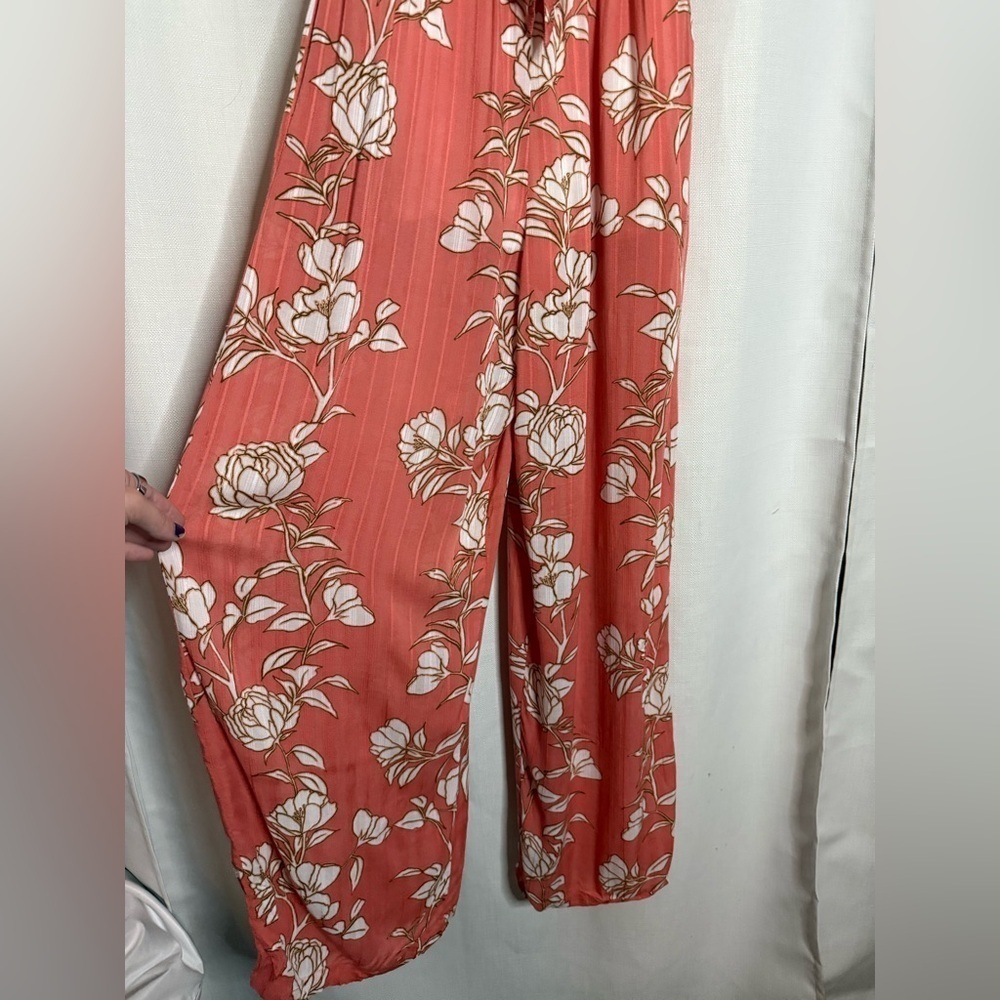 MINKPINK from Revolve Lovina Pink Floral Jumpsuit XS - Picture 8 of 14